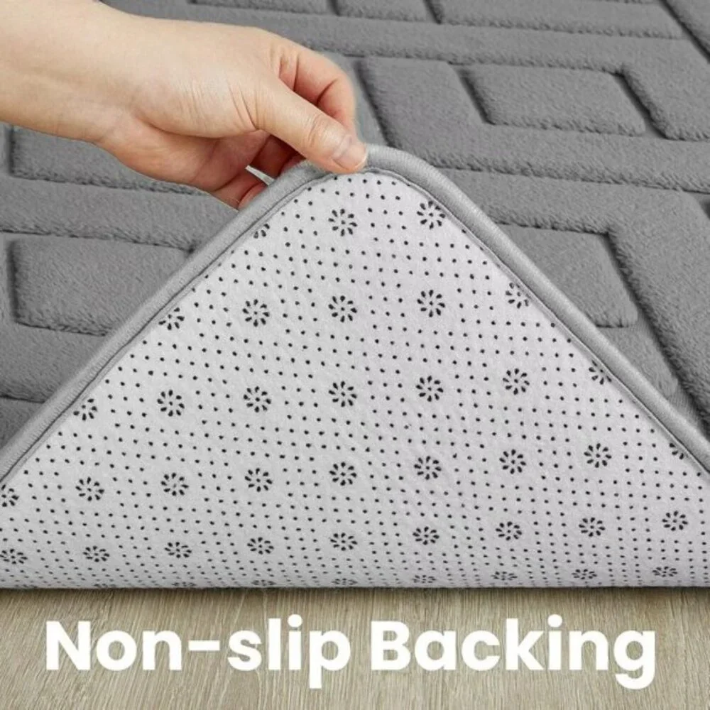 New 3x5 Ultra Soft Grey Shag Rug Modern Washable Carpet for Bedroom Nursery